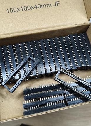Панельки для микросхем dip-40 (40 pin) широкие, набор 29 шт.