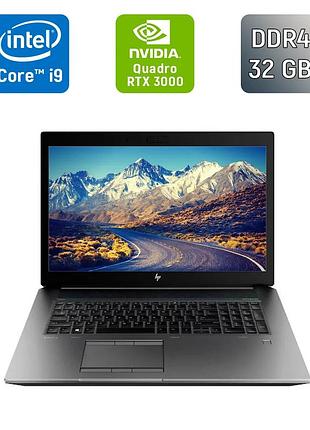 Мобільна робоча станція б-клас hp zbook 17 g6 / 17.3" (1920x1080) ips / intel core i9-9880h (8 (16) ядер по 2.3 - 4.8 ghz) / 32 gb