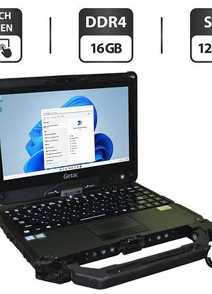 Захищений нетбук-трансформер б-клас getac v110 g4 / 11.6" (1366x768) ips touch / intel core i7-7500u (2 (4) ядра по 2.7 - 3.5 ghz)
