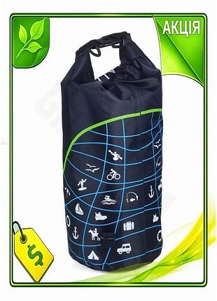 Ve сумка гермомешок troika waterproof new version bag 10л черная для водных видов спорта влагозащищенн n6w_ver