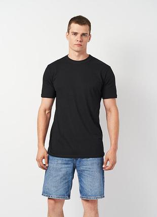 Футболка мужская базовая черная, 3xl