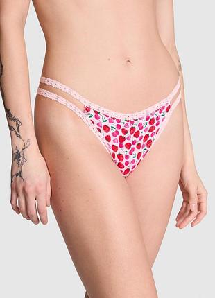 Жіночі трусики victoria secret (34312955164406) wink strappy thong m рожеві