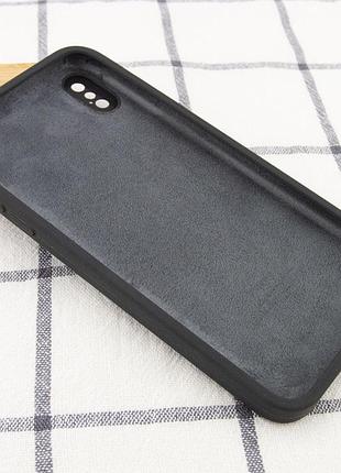 Чехол silk square full camera protective (aa) no logo для apple iphone x / xs (5.8") серый / dark gray 3