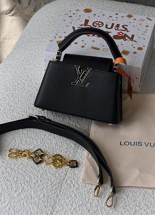 Сумка louis vuitton capucines east-west mini premium черный есть