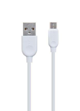 Кабель usb borofone bx14 micro 2m белый