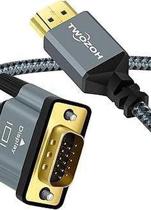 Кабель hdmi-vga twozoh 1 м