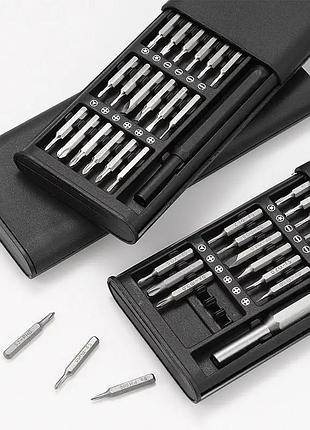 Набор отверток 25 в 1 биты torx hex precision diy разборный мини-чехол, черный