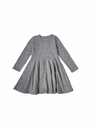 Дитяча сукня для дівчинки green cotton 98 см сірий-меланж (251112110)