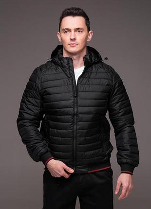 Черная куртка демисезон "fest" 3xl