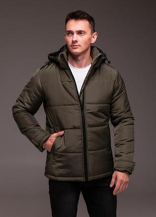 Зимова куртка casual зелена чоловіча l