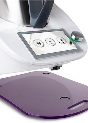 Акриловый стеклянный скользящий коврик для thermomix tm6, tm5 - фиолетовый