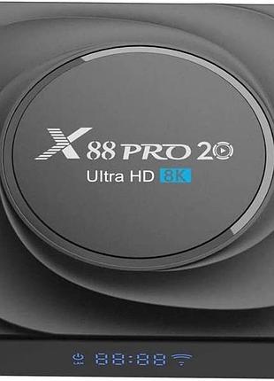 Смарт приставка x88 pro 20 8/128 гб android 11 smart tv box тв