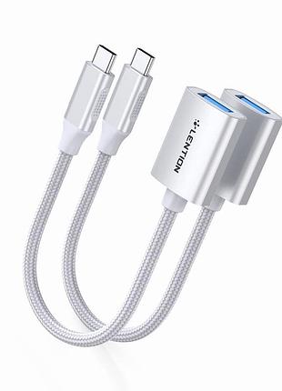 Адаптер lention usb c — usb 3.0 otg-адаптер, совместимый с macbook pro телефонами/планшетами