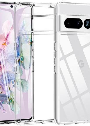 Чехол силиконовый для google pixel 7 pro (прозрачный)