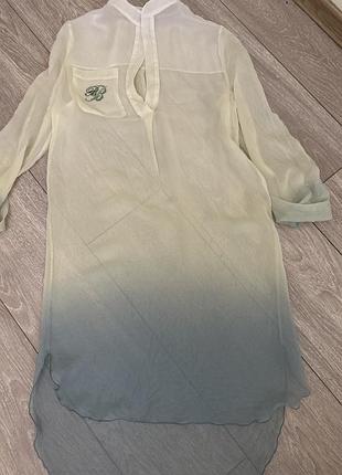 Туника blumarine,шелк,прозрачный. 4