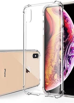 Прозрачный защитный чехол для apple iphone x/xs (прозрачный)