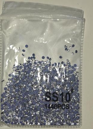 Стрази термо ss10 crystal  1440 шт/уп гаряча фіксація