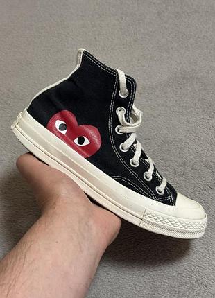 Converse x comme des garçons play chuck 70 36.5р 23см кеди оригінал