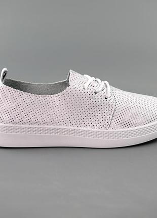 Кеды женские перфорация 591553 белые