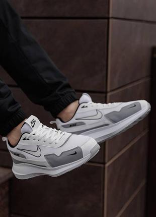 Nike simple white grey 4