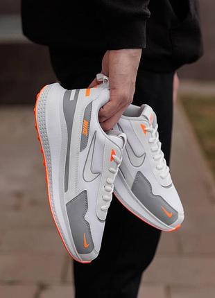 Nike simple white orange 7