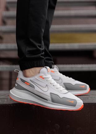 Nike simple white orange 8