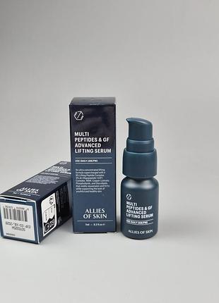Мініатюра сироватки allies of skin multi peptides & gf advanced lifting serum