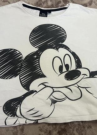 Підліткова футболка кроп-топ disney з міккі маусом, розмір 146-152 (10-12 років)