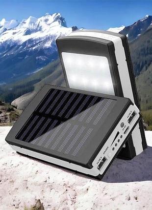 Ємний портативний акумулятор solar, павербанк з швидкою зарядкою для смартфонів, повербанк зарядка zn-36