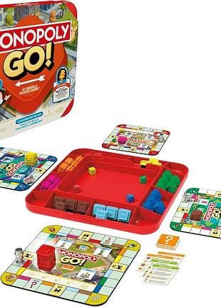 Monopoly go! монополія: вперед! настільна гра hasbro g1291 мова англійська