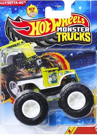 Hot wheels monster jam trucks really gotta go внедорожник джип 1:64 scale fyj44