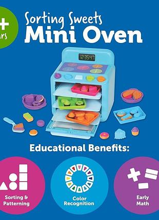 Learning resources sorting sweets mini oven ігровий набір для сортування та рахунку плита 2