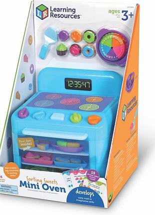 Learning resources sorting sweets mini oven ігровий набір для сортування та рахунку плита 5