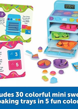 Learning resources sorting sweets mini oven ігровий набір для сортування та рахунку плита 6