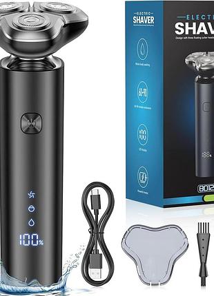 Електробритва eboboin 4d з ipx7, usb-c, led дисплеєм