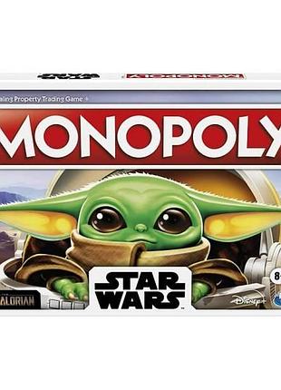Hasbro гра настільна монополія monopoly star wars the mandalorian the child