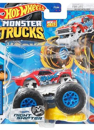 Hot wheels monster trucks night shifter jam внедорожник джип 1 64 scale fyj44 monster trucks