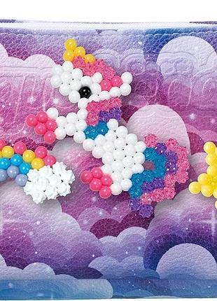 Aquabeads аквамозаика сумочка пенал 500 бусинок 21 цвет единорог набор бусин decorators pouch unicorn