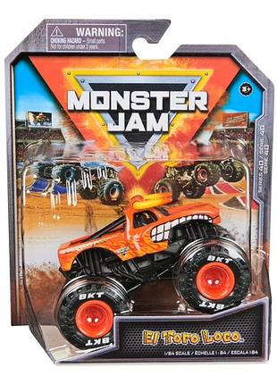 Monster jam truck el toro loco 1:64 внедорожник джип spin master series 40