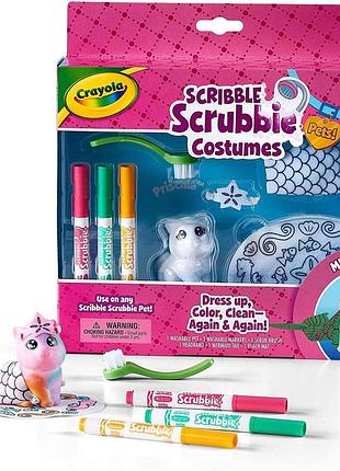 Crayola scribble scrubbie pets набор раскрашиваемые питомцы русалка scribble scrubbie mermaid playset