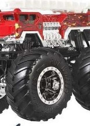Hot wheels monster trucks 5 alarm fire dept из набора ggc61 1:64 scale die-cast ultimate chaos