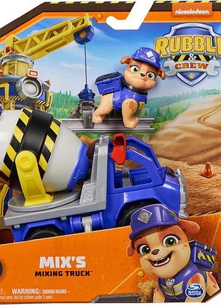 Rubble & crew mixs cement mixer щенячий патруль бетономешалка микса крепыш paw patrol