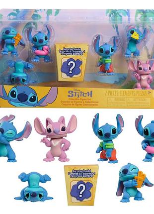 Стіч і ангел stitch набір фігурок angel 7-piece figure сюрприз set just play disney junior