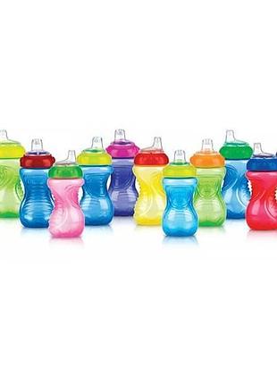 Nuby пляшка поїльник кольору в асортименті 890 no-spill easy grip cup