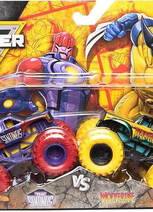 Monster jam marvell sentinels & wolverine росомаха 1:64 набір машинок