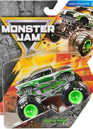 Monster jam avenger arena favorites silver машинка внедорожник джип 1:64 monster trucks spin master