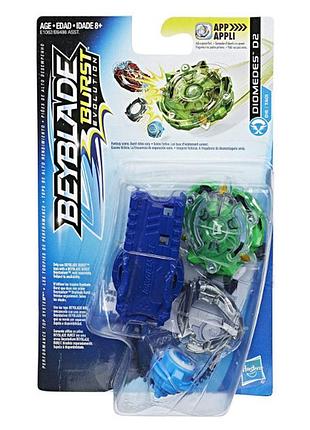 Beyblade бейблейд з пусковим пристроєм діомедес д2 diomedes d2 burst evolution starter pack