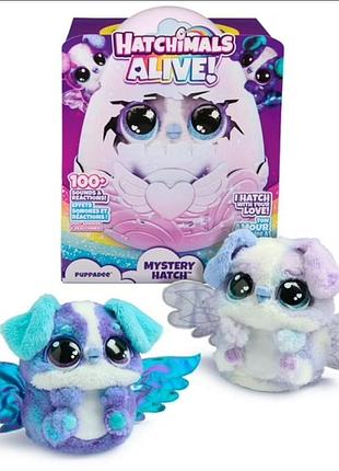 Hatchimals alive mystery hatch puppadee іграшка-сюрприз інтерактивна цуценя паппаді в яйці. уцінка