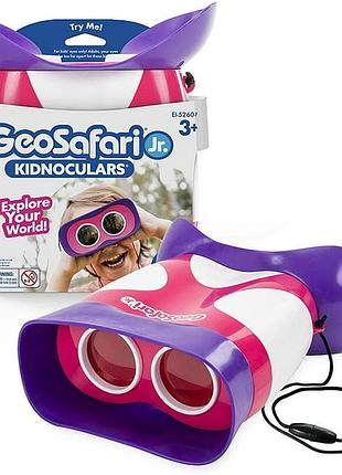 Дитячий бінокль геофарі educational insights geosafari jr. kidnoculars рожевий. уценка!