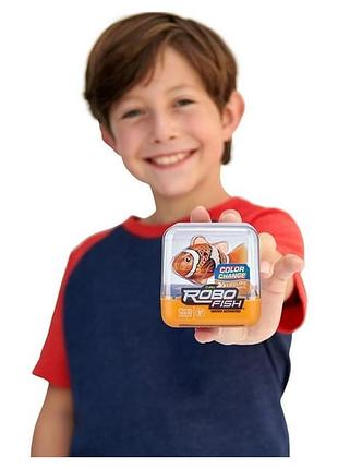 Robo alive рыбка роборыбка electronic interactive fish orange интерактивная игрушка zuru 2